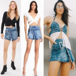 NWT I.AM.GIA EZRA DENIM MINI SKIRT